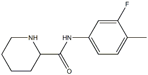 N-(3-fluoro-4-methylphenyl)piperidine-2-carboxamide Struktur