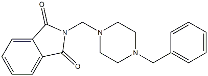 N-[(4-Benzyl-1-piperazinyl)methyl]phthalimide Struktur