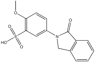 3-[(1,3-Dihydro-1-oxo-2H-isoindol)-2-yl]-6-methoxybenzenesulfonic acid Struktur