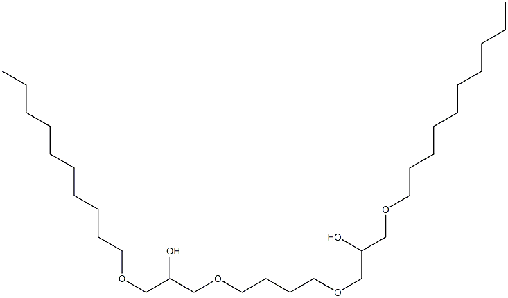 1,1'-(Tetramethylenebisoxy)bis[3-(decyloxy)propane-2-ol] Struktur