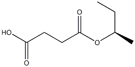 (-)-Succinic acid hydrogen 1-[(R)-sec-butyl] ester Struktur