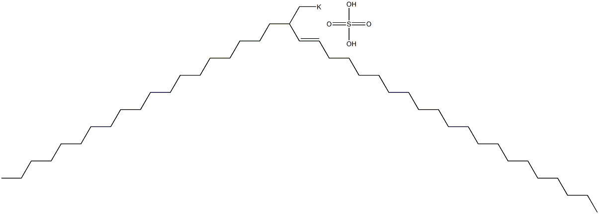 Sulfuric acid 2-nonadecyl-3-tricosenyl=potassium ester salt Struktur