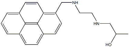 1-[2-(2-Hydroxypropylamino)ethylaminomethyl]pyrene Struktur