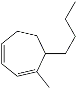 7-Butyl-1-methyl-1,3-cycloheptadiene Struktur