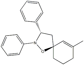 (3S,5S)-2,3-Diphenyl-7-methyl-1-oxa-2-azaspiro[4.5]dec-6-ene Struktur