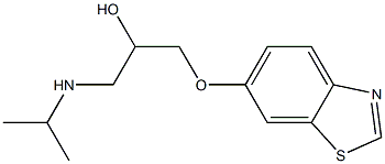 6-[2-Hydroxy-3-(isopropylamino)propyloxy]benzothiazole Struktur