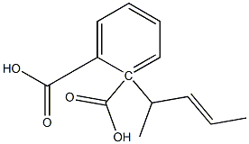 (+)-Phthalic acid hydrogen 1-[(E,S)-3-pentene-2-yl] ester Struktur