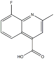 8-fluoro-2-methylquinoline-4-carboxylic acid Struktur