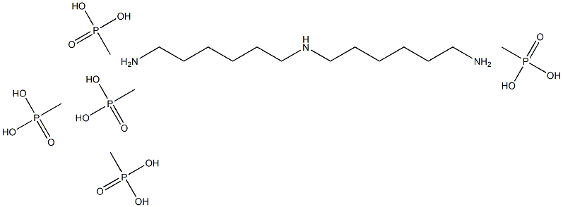 Bis, 1,6-hexylenetriamine pentamethylphosphonic acid Struktur