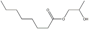 Propylene glycol octanoate Struktur