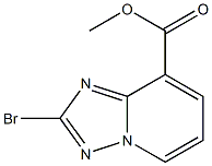 2-Bromo-[1,2,4]triazolo[1,5-a]pyridine-8-carboxylic acid methyl ester Struktur