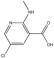 5-Chloro-2-methylamino-nicotinic acid Struktur