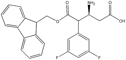 Fmoc-(S)-3-Amino-4-(3,5-difluoro-phenyl)-butyric acid Struktur