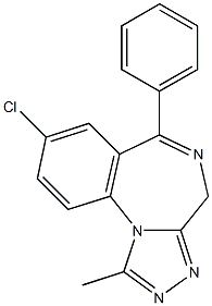 Alprazolam EP Impurity D Struktur