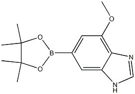 4-Methoxy-6-(4,4,5,5-tetramethyl-[1,3,2]dioxaborolan-2-yl)-1H-benzoimidazole Struktur