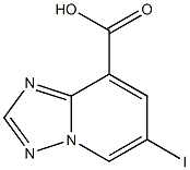 6-Iodo-[1,2,4]triazolo[1,5-a]pyridine-8-carboxylic acid Struktur