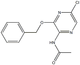 N-(3-Benzyloxy-5-chloro-pyrazin-2-yl)-acetamide Struktur