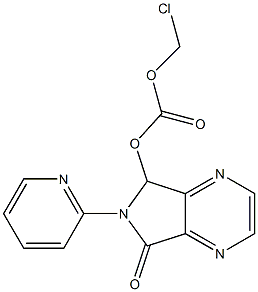 (7-Oxo-6-(pyridin-2-yl)-6,7-dihydro-5H-pyrrolo[3,4-b]pyrazin-5-yl) carbonic Acid Chloromethyl Ester Struktur