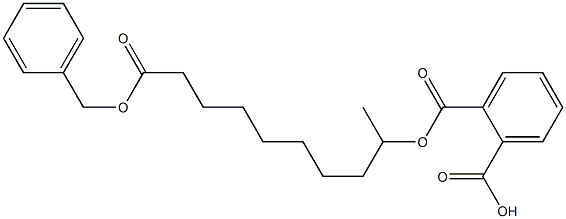 2-(((10-(Benzyloxy)-10-oxodecan-2-yl)oxy)carbonyl)benzoic Acid Struktur