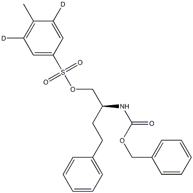 (S)-2-[(Benzyloxycarbonyl)amino]-4-phenylbutyl Toluene-4-sulfonate-d2 Struktur