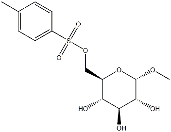 Methyl 6-O-p-toluenesulfonyl-a-D-glucopyranose Struktur