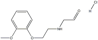 2-((2-(2-Methoxyphenoxy)ethyl)amino)acetaldehyde Hydrochloride Struktur