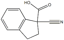 1-Cyano-2,3-dihydro-1H-indene-1-carboxylic Acid Struktur