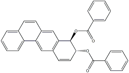 (8R,9R)-8,9-Dihydrobenz[a]anthracene-8,9-diol Dibenzoate Struktur