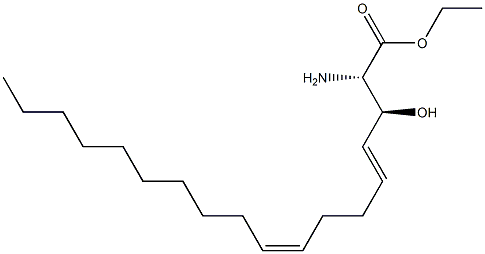 (2S,3S,4E,8Z)-Ethyl 2-Amino-3-hydroxyoctadeca-4,8-dienoate Struktur