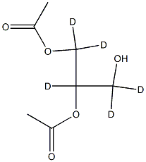 1,2-Diacetin-d5 Struktur