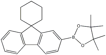 4,4,5,5-tetramethyl-2-(spiro[cyclohexane-1,9'-fluoren]-2'-yl)-1,3,2-dioxaborolane Struktur