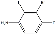 3-Bromo-4-fluoro-2-iodo-phenylamine Struktur