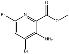 methyl 3-amino-4,6-dibromopicolinate Struktur