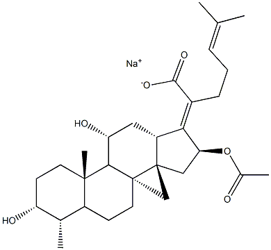 Sodium Fusidate EP Impurity D Struktur