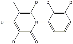 5-methyl-N-phenyl-2-1H-pyridone-D5 Struktur