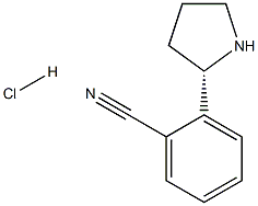 (S)-2-(PYRROLIDIN-2-YL)BENZONITRILE HYDROCHLORIDE Struktur