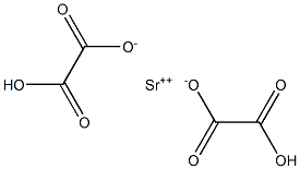 Strontium hydrogen oxalate Struktur