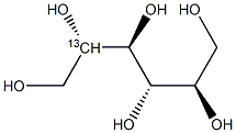 D-Galactitol-2-13C Struktur