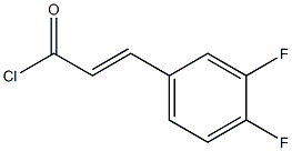 3,4-difluorocinnamoyl chloride Struktur