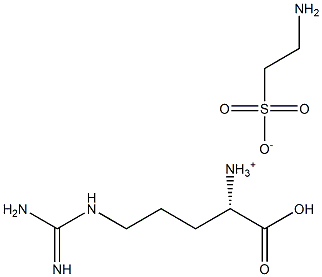 Taurine, arginine salt Structure