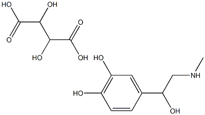 Epinephrine Bitartrate Struktur