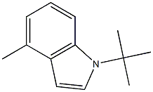 1-tert-butyl-4-methylindole Struktur