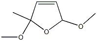 2-Methyl-2,5-dimethoxy-2,5-dihydrofuran Struktur