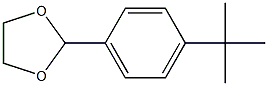 P-TERT-BUTYLBENZALDEHYDE ETHYLENE GLYCOLACETAL Struktur