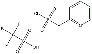 (Pyridin-2-ylmethyl)sulphonyl chloride triflate Struktur