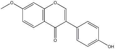 7-methoxy-4'-hydroxyisoflavone Struktur