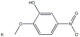 POTASSIUM 5-NITROGUAIACOLATE Struktur