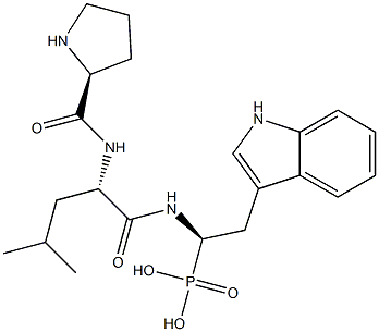 prolyl-leucyl-tryptophanphosphonic acid Struktur