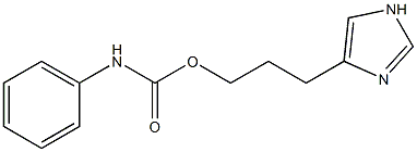 3-(1H-imidazol-4-yl)propyl N-phenylcarbamate Struktur