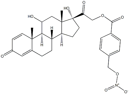 prednisolone 21-((4'-nitrooxymethyl)benzoate) Struktur